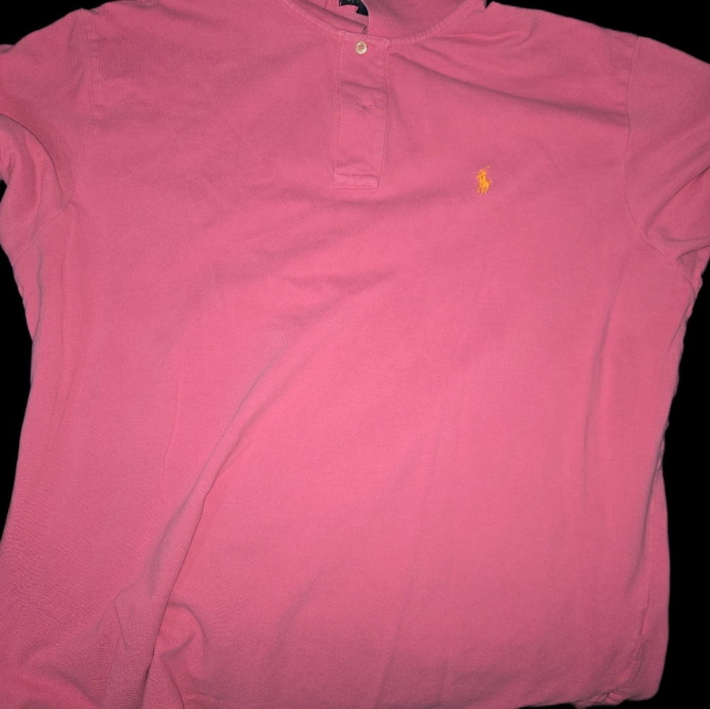 Polo by Ralph Lauren Pink Polo Shirt Classic Design